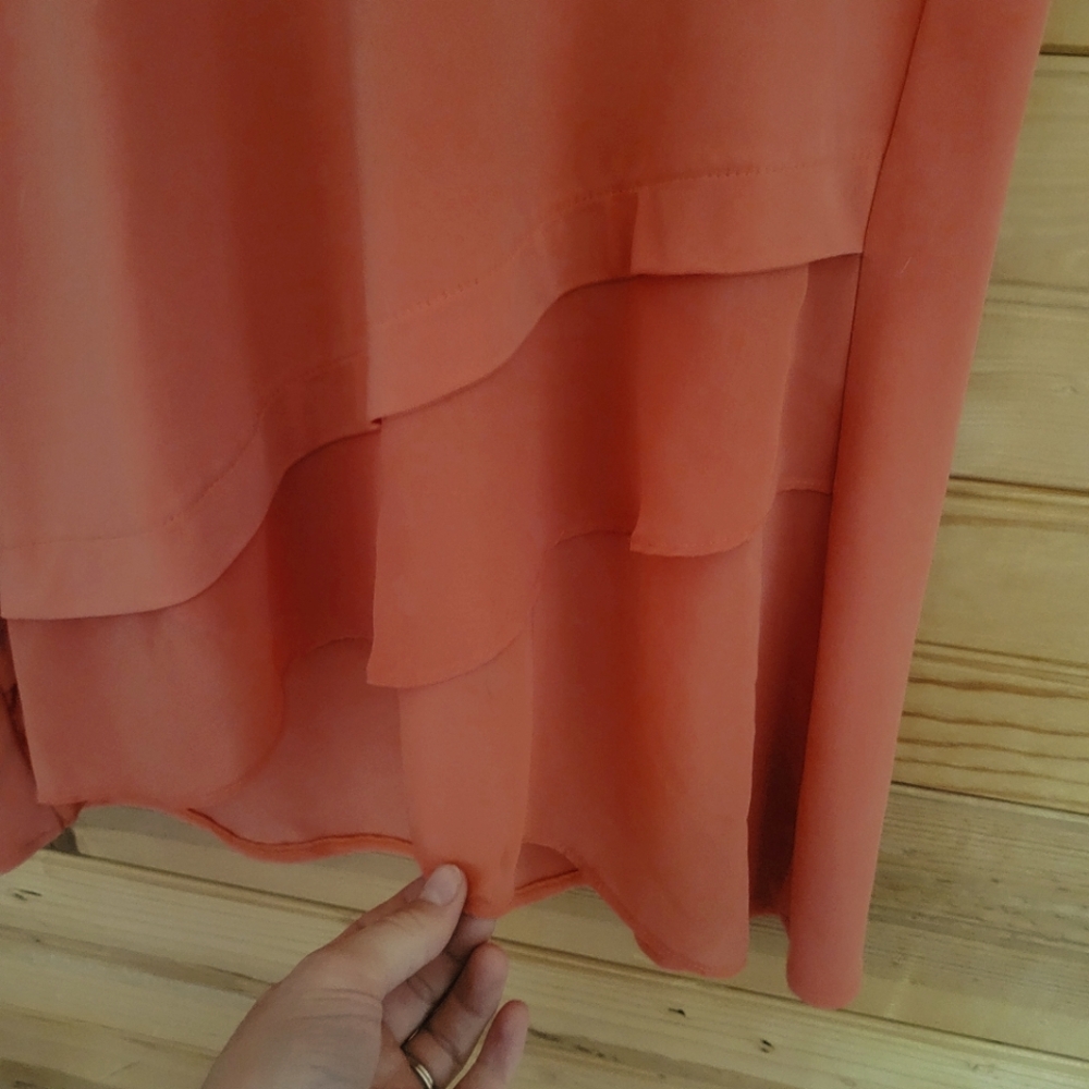 Alfani Petite Orange Sleeveless Blouse, Size: P/XL - Picture 3 of 10